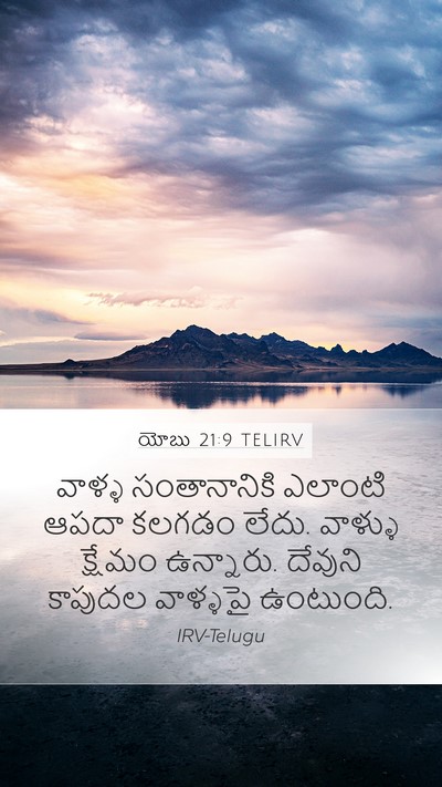 యోబు 21:9 TELIRV Bible Verse Image
