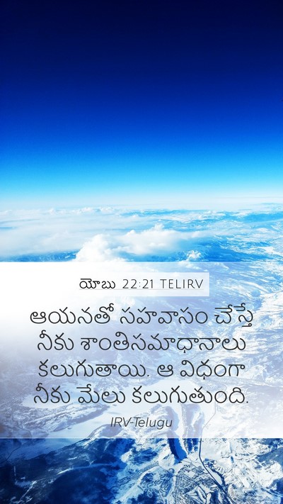యోబు 22:21 TELIRV Bible Verse Image