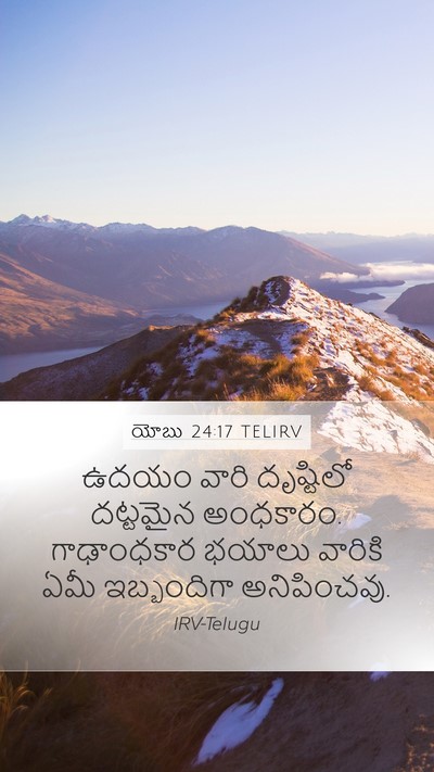 యోబు 24:17 TELIRV Bible Verse Image