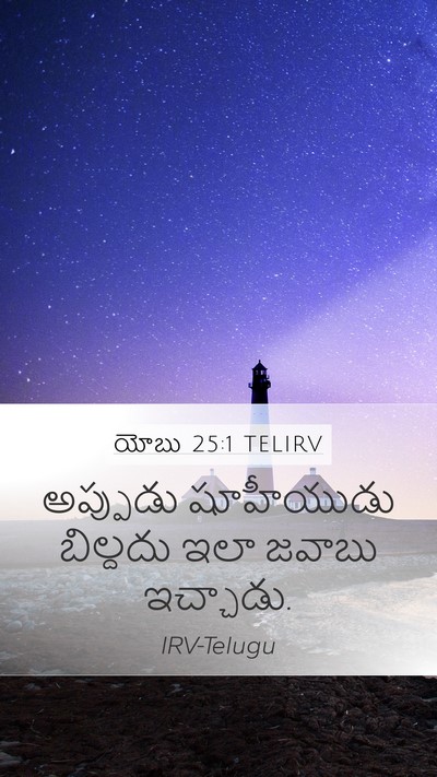 యోబు 25:1 TELIRV Bible Verse Image