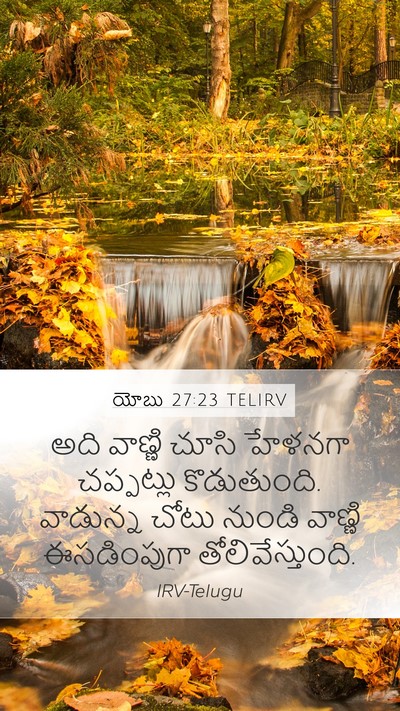 యోబు 27:23 TELIRV Bible Verse Image