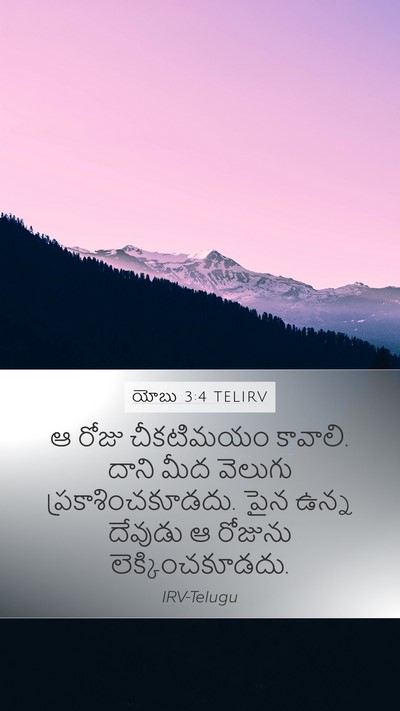 యోబు 3:4 TELIRV Bible Verse Image