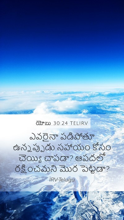 యోబు 30:24 TELIRV Mobile Phone Wallpaper - ఎవరైనా పడిపోతూ - Mobile Bible Verse Wallpaper
