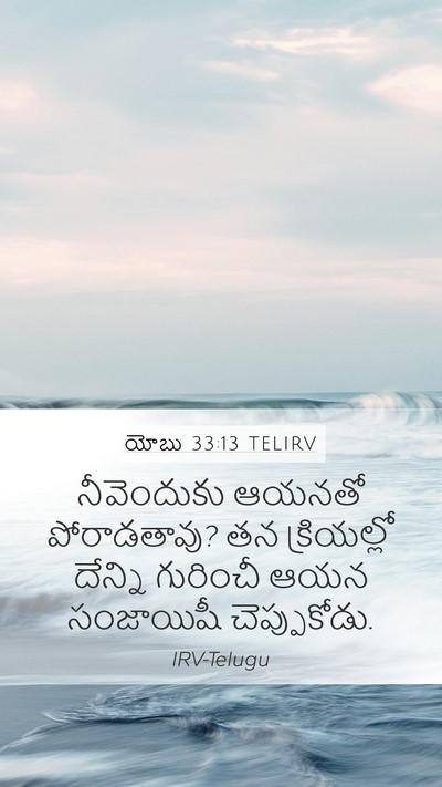 యోబు 33:13 TELIRV Bible Verse Image
