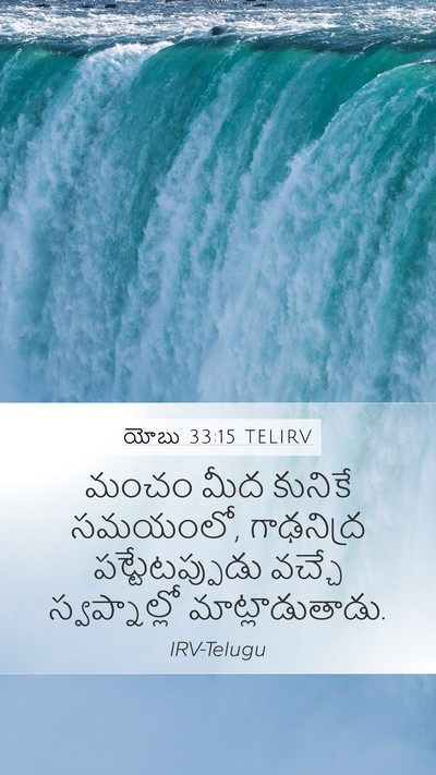 యోబు 33:15 TELIRV Bible Verse Image