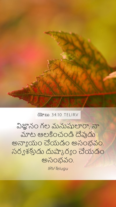 యోబు 34:10 TELIRV Bible Verse Image