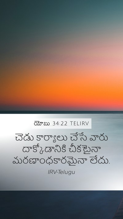 యోబు 34:22 TELIRV Bible Verse Image