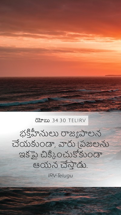 యోబు 34:30 TELIRV Bible Verse Image