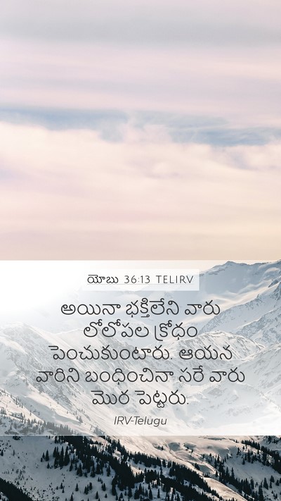 యోబు 36:13 TELIRV Bible Verse Image