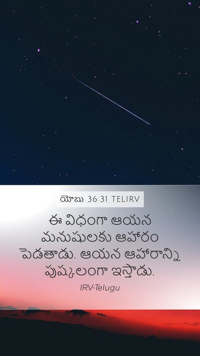 యోబు 36:31 TELIRV Bible Verse Image