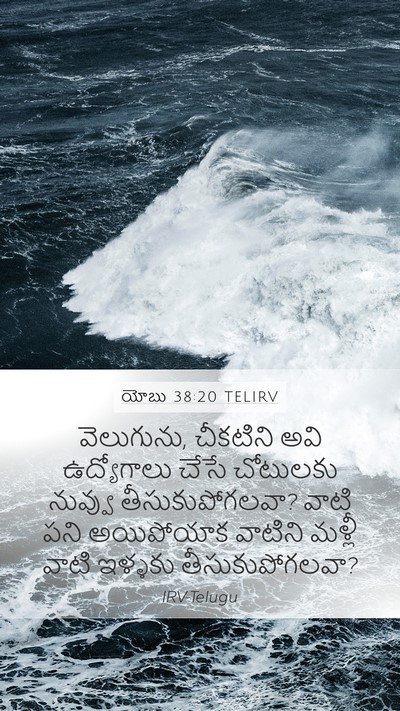 యోబు 38:20 TELIRV Mobile Phone Wallpaper - వెలుగును, చీకటిని - Mobile Bible Verse Wallpaper