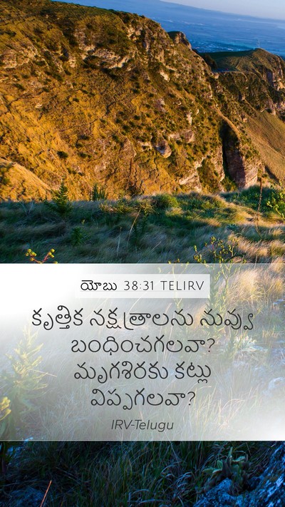 యోబు 38:31 TELIRV Mobile Phone Wallpaper - కృత్తిక - Mobile Bible Verse Wallpaper
