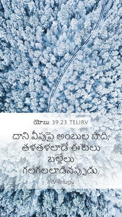 యోబు 39:23 TELIRV Bible Verse Image