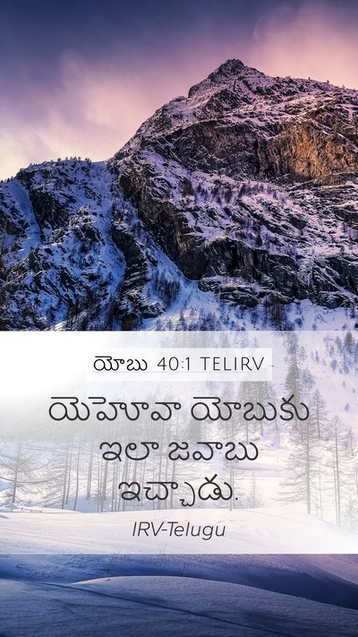 యోబు 40:1 TELIRV Bible Verse Image