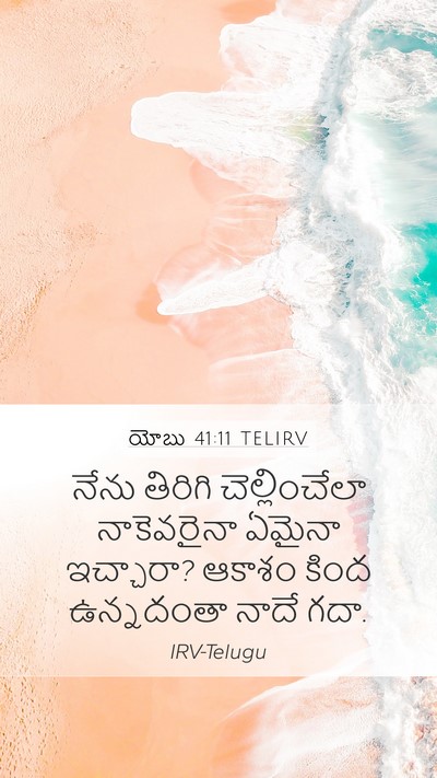 యోబు 41:11 TELIRV Bible Verse Image