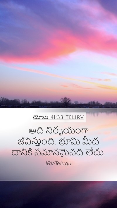 యోబు 41:33 TELIRV Bible Verse Image