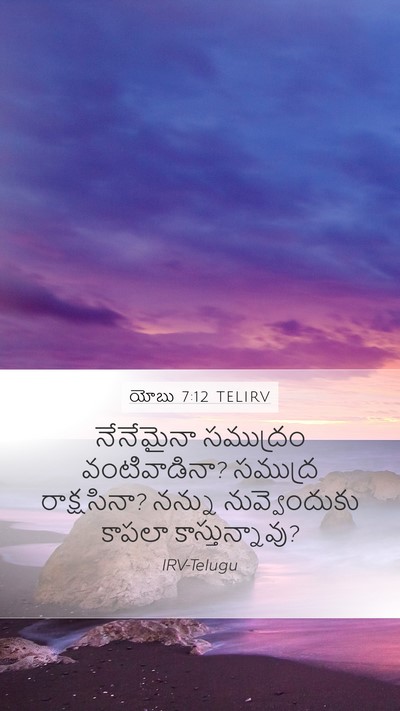 యోబు 7:12 TELIRV Bible Verse Image
