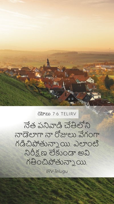 యోబు 7:6 TELIRV Bible Verse Image