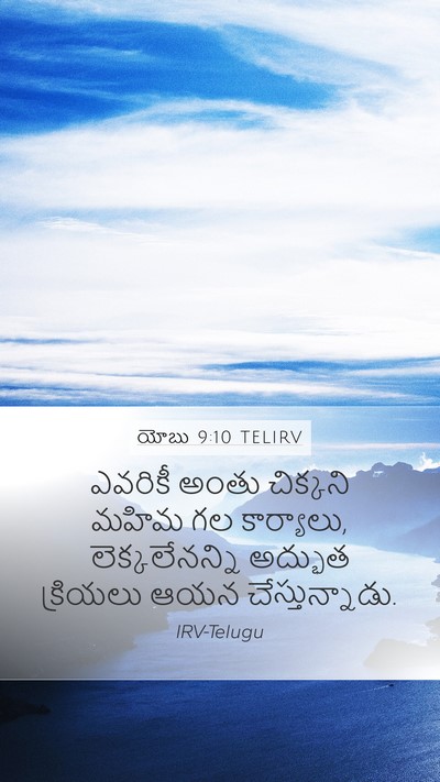 యోబు 9:10 TELIRV Bible Verse Image
