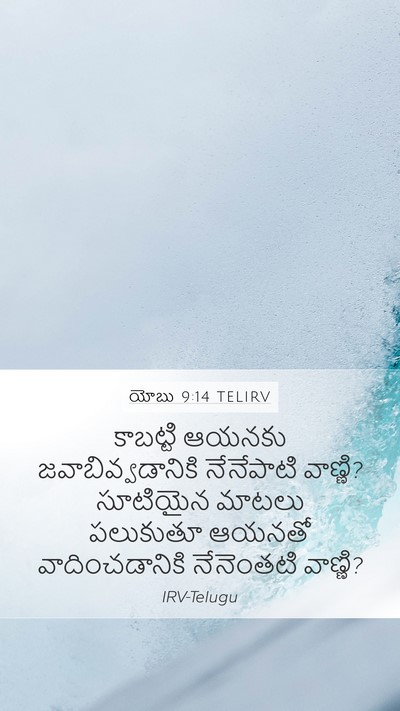 యోబు 9:14 TELIRV Bible Verse Image