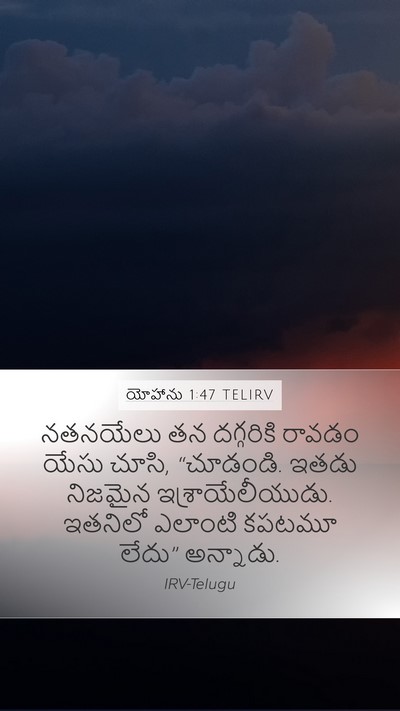 యోహాను 1:47 TELIRV Bible Verse Image