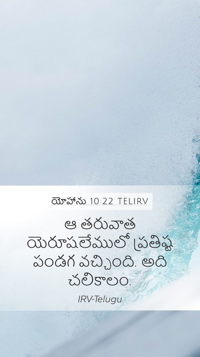 యోహాను 10:22 TELIRV Bible Verse Image