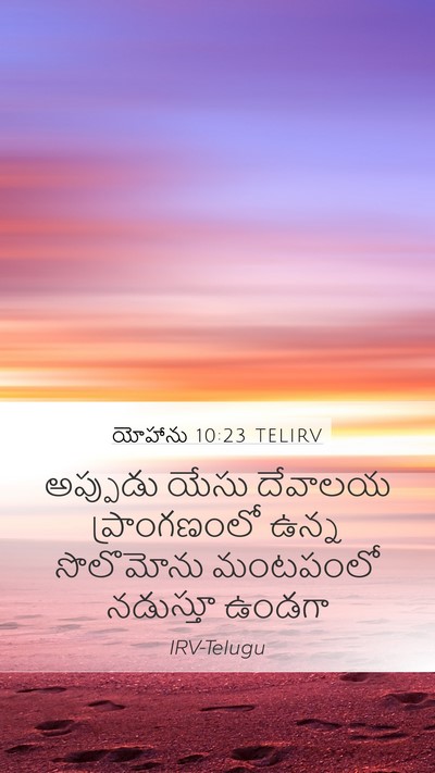 యోహాను 10:23 TELIRV Bible Verse Image