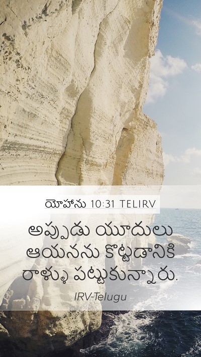 యోహాను 10:31 TELIRV Bible Verse Image