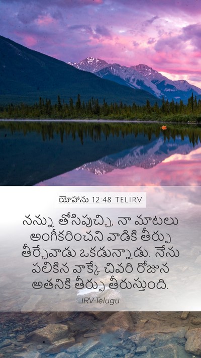 యోహాను 12:48 TELIRV Bible Verse Image