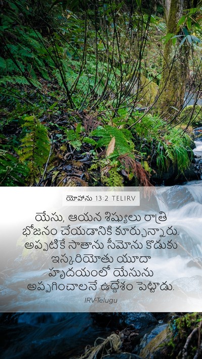 యోహాను 13:2 TELIRV Bible Verse Image
