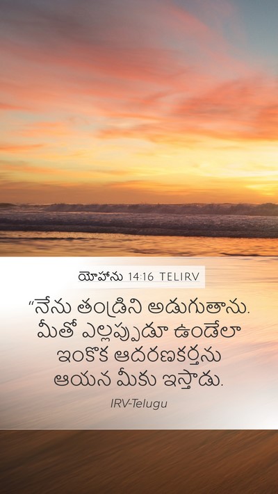 యోహాను 14:16 TELIRV Bible Verse Image