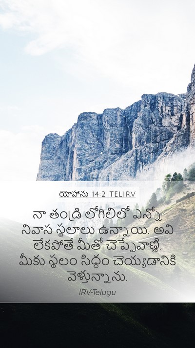 యోహాను 14:2 TELIRV Bible Verse Image