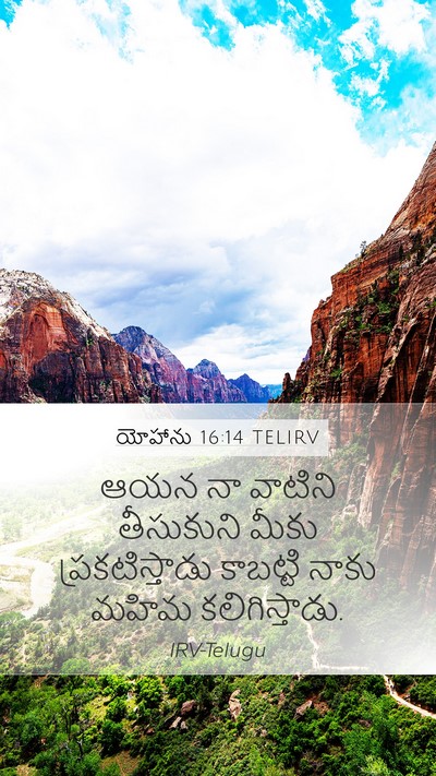 యోహాను 16:14 TELIRV Bible Verse Image