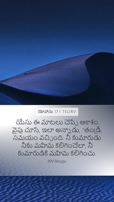 యోహాను 17:1 TELIRV Bible Verse Image