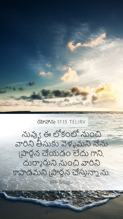 యోహాను 17:15 TELIRV Bible Verse Image