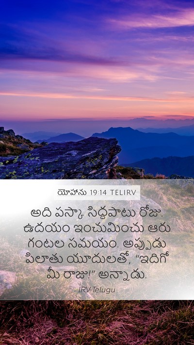 యోహాను 19:14 TELIRV Bible Verse Image