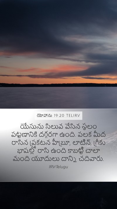 యోహాను 19:20 TELIRV Bible Verse Image