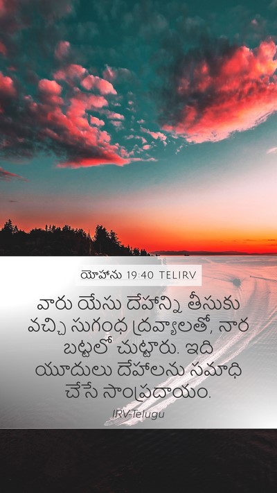 యోహాను 19:40 TELIRV Bible Verse Image