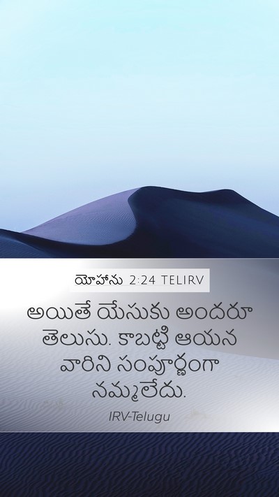 యోహాను 2:24 TELIRV Bible Verse Image