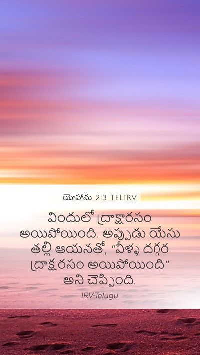 యోహాను 2:3 TELIRV Bible Verse Image