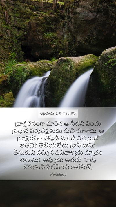 యోహాను 2:9 TELIRV Bible Verse Image