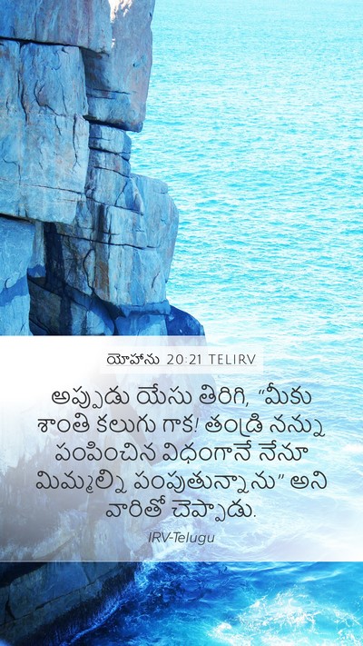 యోహాను 20:21 TELIRV Bible Verse Image