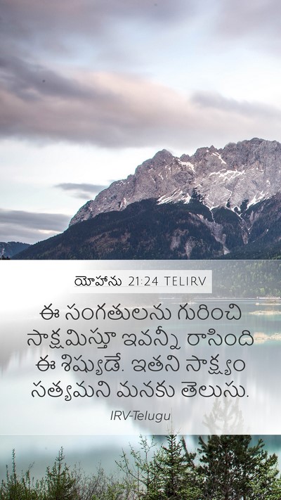 యోహాను 21:24 TELIRV Bible Verse Image