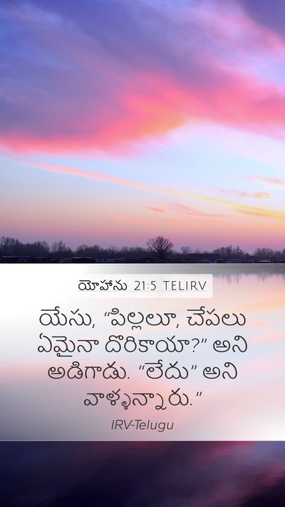 యోహాను 21:5 TELIRV Bible Verse Image