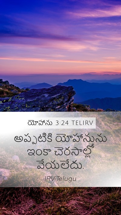 యోహాను 3:24 TELIRV Bible Verse Image