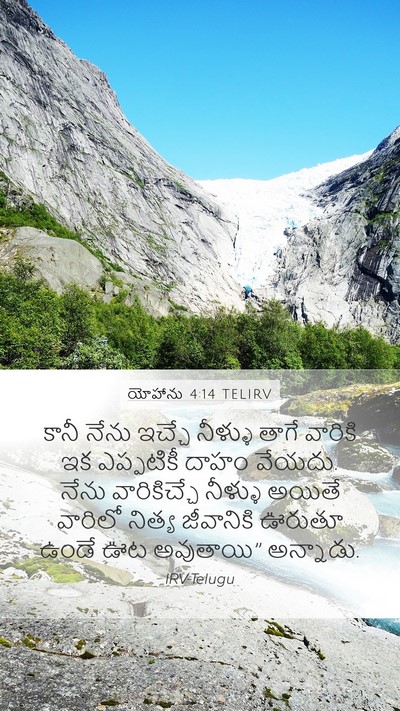 యోహాను 4:14 TELIRV Bible Verse Image