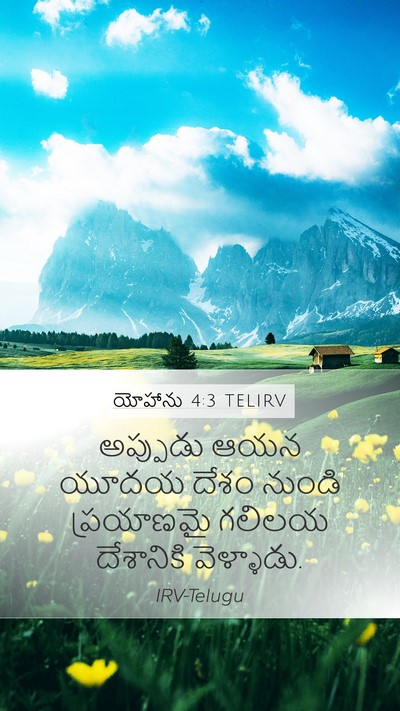 యోహాను 4:3 TELIRV Bible Verse Image