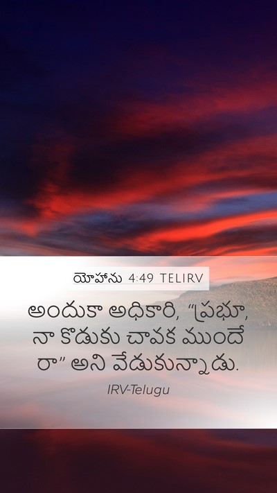 యోహాను 4:49 TELIRV Bible Verse Image