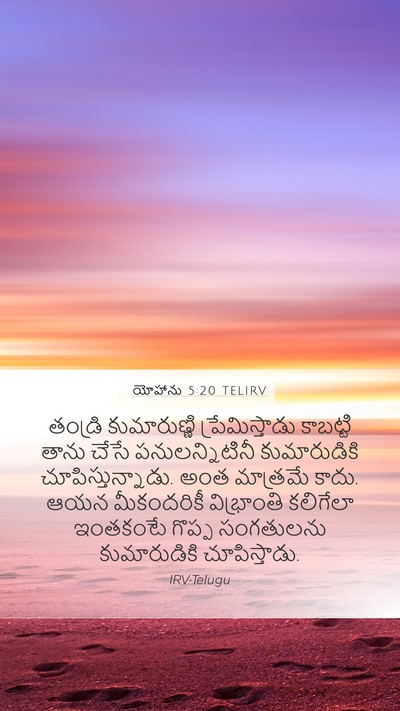 యోహాను 5:20 TELIRV Bible Verse Image