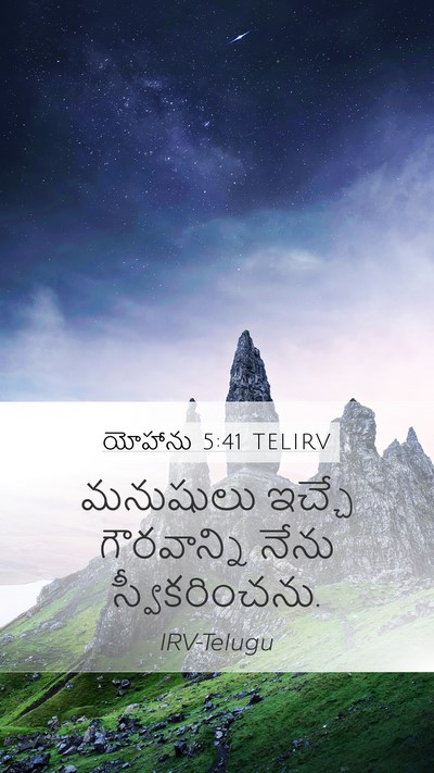 యోహాను 5:41 TELIRV Bible Verse Image
